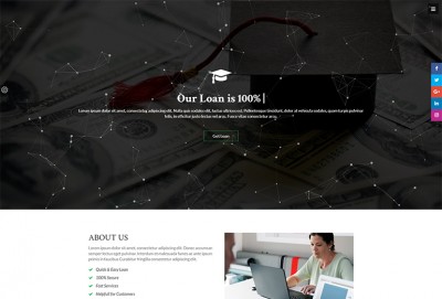 Educational Finance HTML Website Template